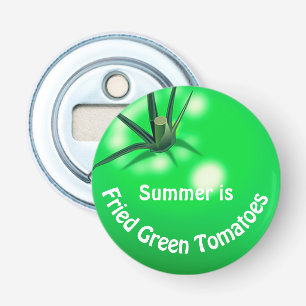 Tomatengebratene grüne Tomaten niedlicher Sommer Flaschenöffner