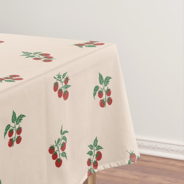 Tomatenhain Tomate Rot Rebe Grün Tischdecke (Beispiel)