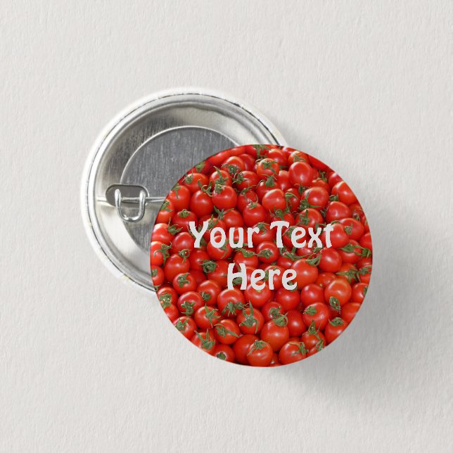 Tomatenknopf Button (Vorne & Hinten)