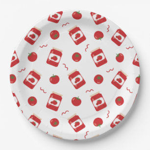 Tomatenkonfitüre Pappteller