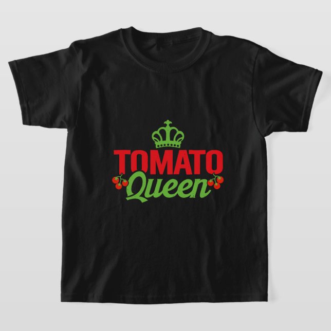 Tomatenkönigin Rote Tomaten Planter Bauern T-Shirt (Ablage )