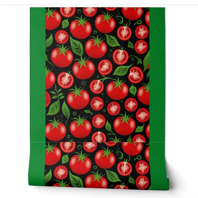 Tomatenkorb für die Küche Tapete (Abrollen)