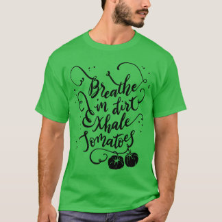 Tomatenliebhaber Gärtner beim Anbau von Foodomaten T-Shirt
