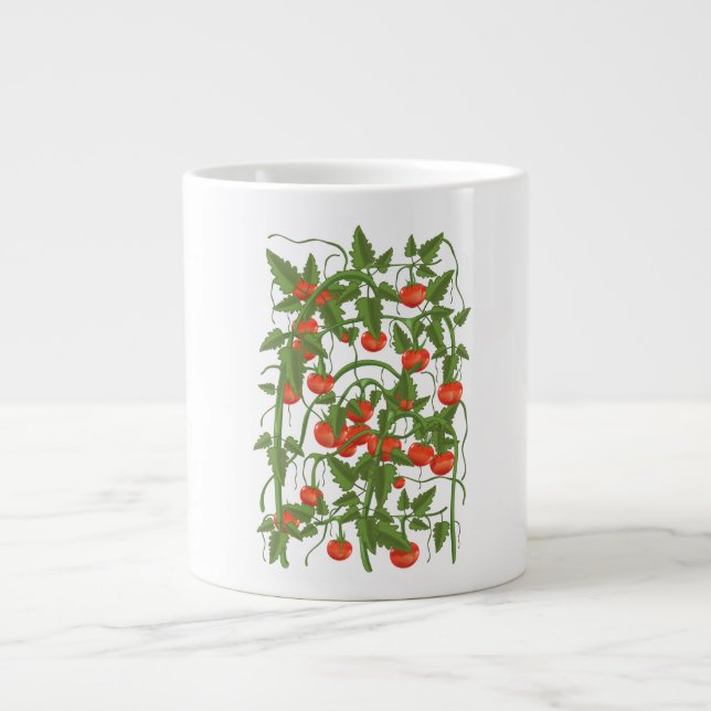 Tomatenmuster Jumbo-Tasse (Vorderseite)