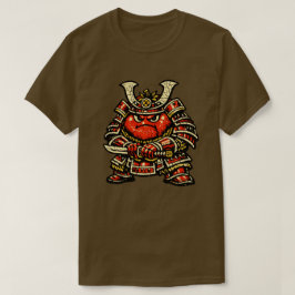 Tomatenpanzer — Lustiger Gemüse-Samurai im schwere T-Shirt