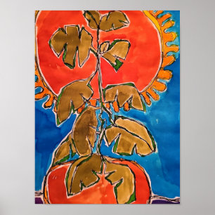 Tomatenpflanze, Kunstdruck Poster
