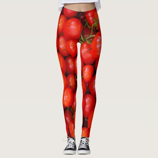 Tomatenpflanzen Leggings (Vorderseite)