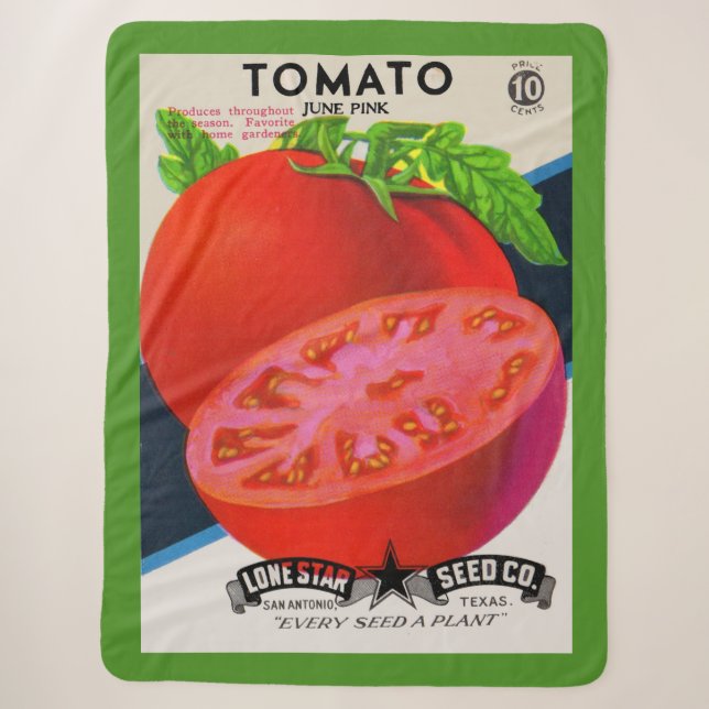 Tomatenprint der 1950er Jahre Sherpadecke (Vorderseite)