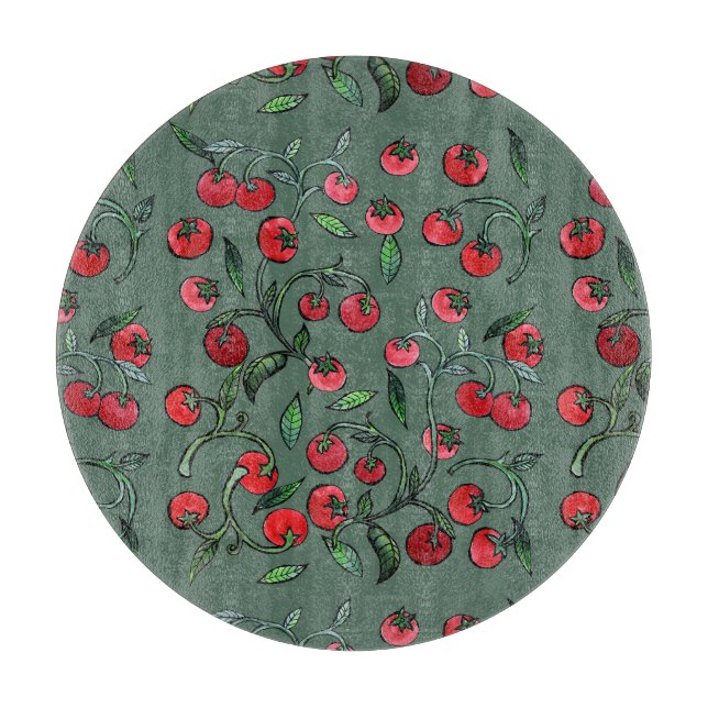 Tomatenrebe                                        schneidebrett (Vorderseite)