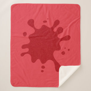 Tomatenrote Rausch-Splash-Decke – Anpassbar Sherpadecke
