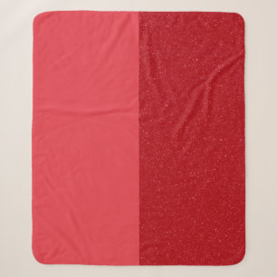 Tomatenrote Split-Sherpa-Decke – Anpassbar Sherpadecke