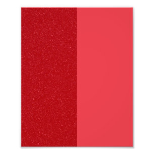 Tomatenroter geteilter Texturposter – Anpassbar Fotodruck