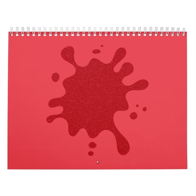 Tomatenroter Splash Custom Wall Calendar Kalender (Titelbild)