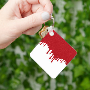 Tomatenroter Tropf-Anhänger – Blood & Frost Editio Schlüsselanhänger