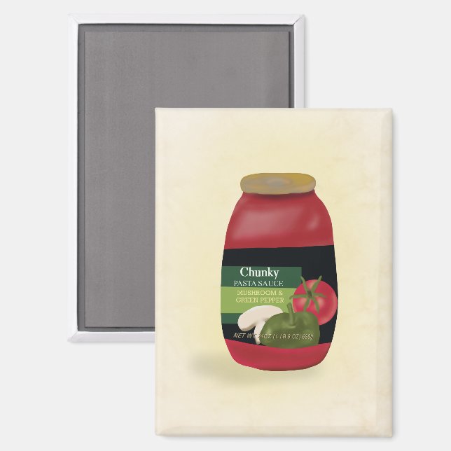 Tomatensauce Magnet (Vorderseite/Rückseite)
