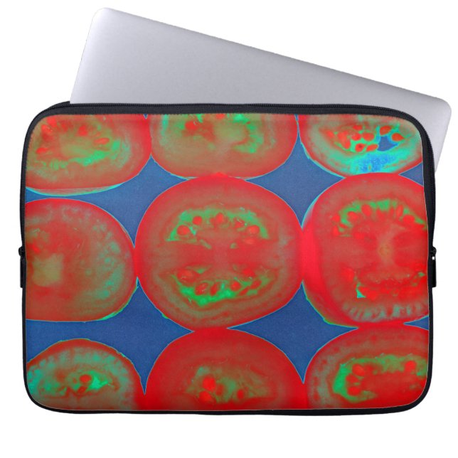 Tomatenscheiben Laptopschutzhülle (Vorderseite)