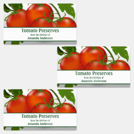 Tomatenschutzkonserven Etiketten