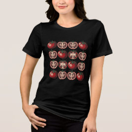 Tomatensommer-Muster Tri-Blend Shirt