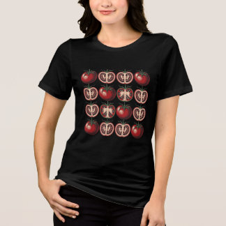 Tomatensommer-Muster Tri-Blend Shirt
