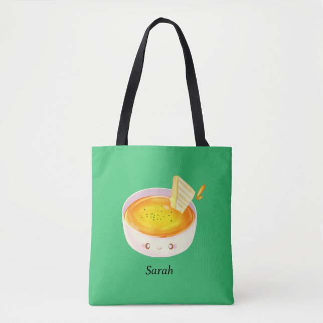 Tomatensuppe und gegrilltes Käsesandwich Tasche (Vorderseite)