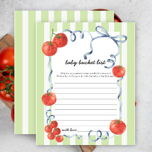 Tomato baby Dusche - Babywaschliste