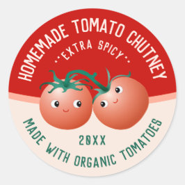 Tomato Chutney Aufkleber für Ihre hausgemachten Re