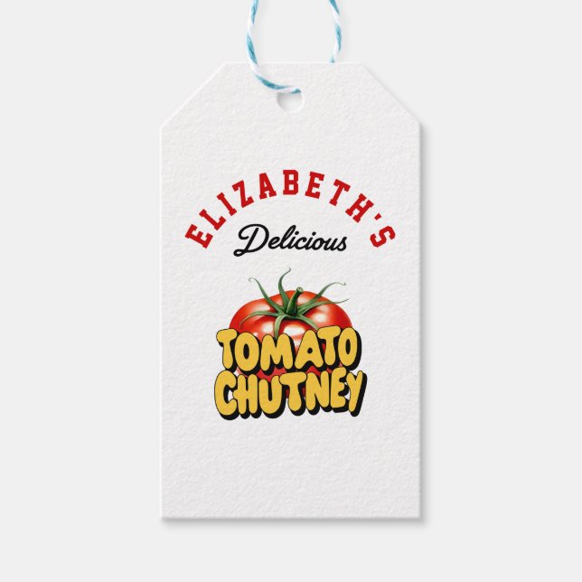 Tomato Chutney Geschenkanhänger (Vorderseite)