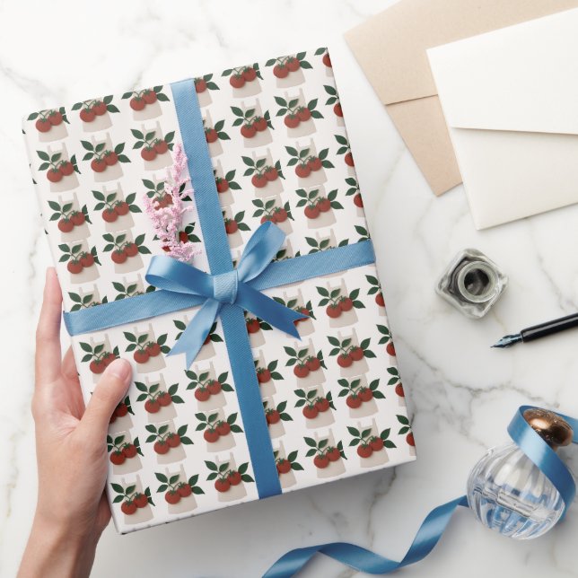 Tomato Garden Kitchen Gift Wrapping Paper Geschenkpapier (Schenken)