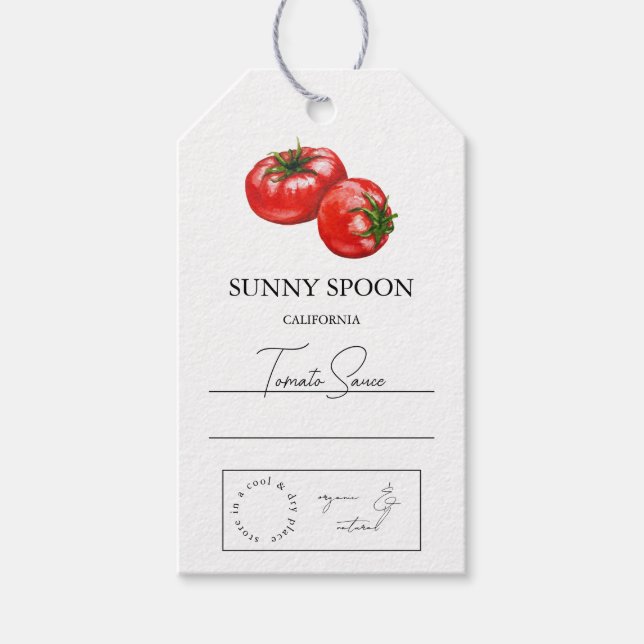 Tomato Hang Tag Geschenkanhänger (Vorderseite)