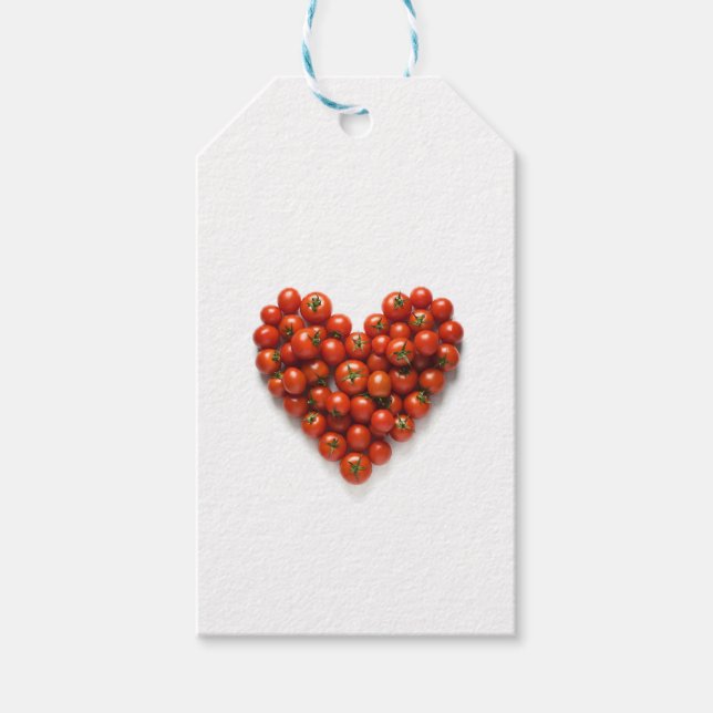 Tomato Heart Geschenkanhänger (Vorderseite)