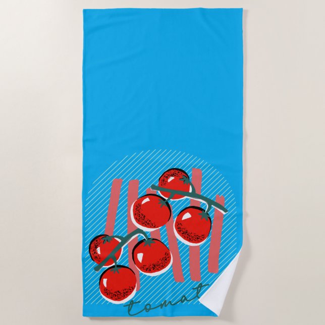 Tomato Italy Style Strandtuch (Vorderseite)