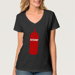 Tomato Ketchup Flasche Kostüm Funny Easy Halloween T-Shirt