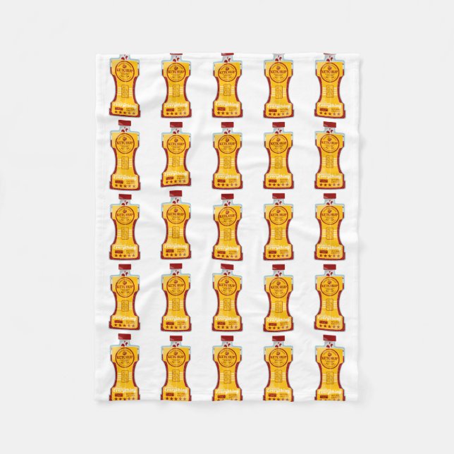 Tomato Ketchup Fleecedecke (Vorderseite)