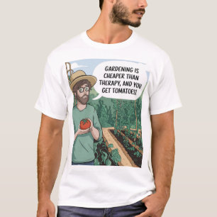 Tomato Lover's Gartenarbeit ist Therapie T-Shirt