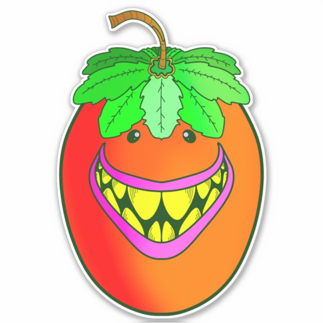 Tomato Monster Aufkleber (Vorderseite)