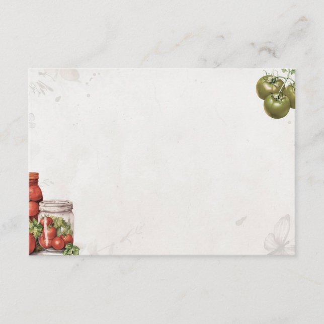 Tomato Paste Basic Blank Recicard Begleitkarte (Vorderseite)