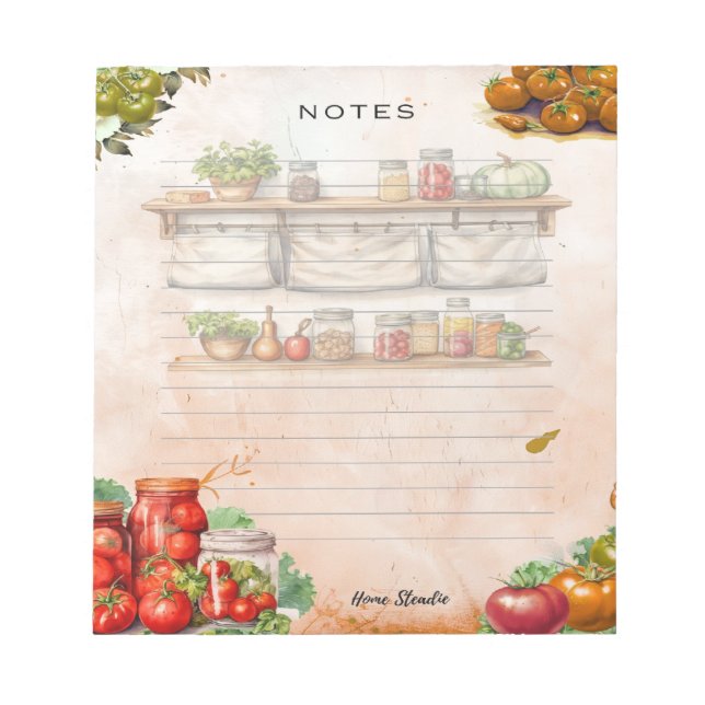 Tomato Paste Notepad Notizblock (Vorderseite)