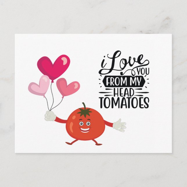 Tomato Postcard Feiertagspostkarte (Vorderseite)