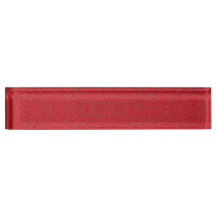 Tomato Red Acrylic Desk Namplate - Anpassbar Namensplakette