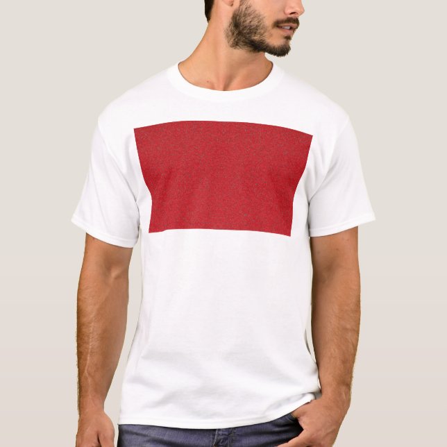 Tomato Red Chest Block T-Shirt - Anpassbar (Vorderseite)