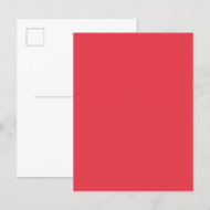 Tomato Red Custom Postcard Einladung