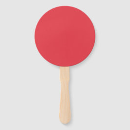 Tomato Red Custom Round Hand Fan Set Fächer