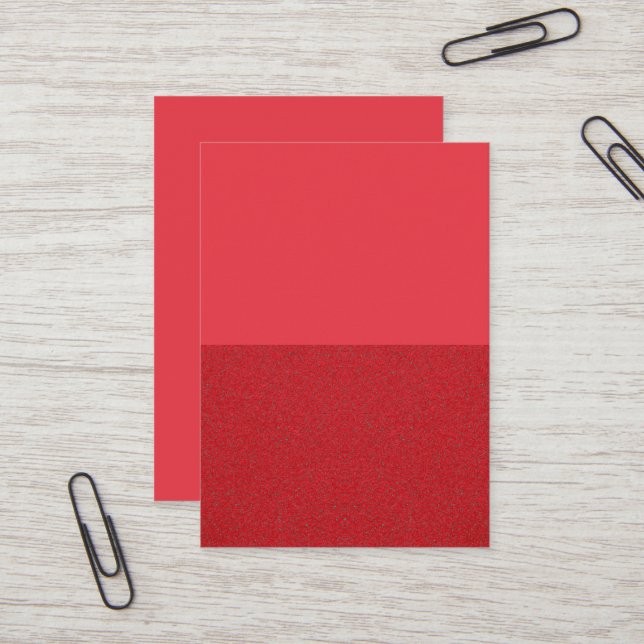 Tomato Red Dual-Tone Custom Business Card Visitenkarte (Vorderseite/Rückseite Beispiel)