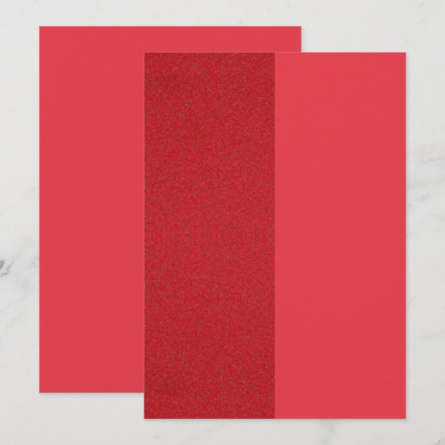 Tomato Red Duo Flachkarte - Individuelles Design Save The Date (Vorne/Hinten)