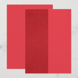 Tomato Red Duo Flachkarte - Individuelles Design Save The Date