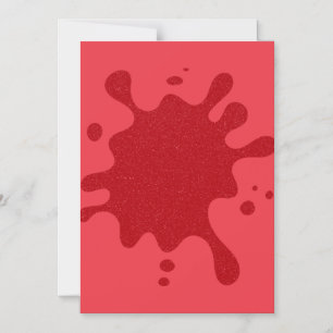 Tomato Red Glitzer Splash Magnet - Anpassbar