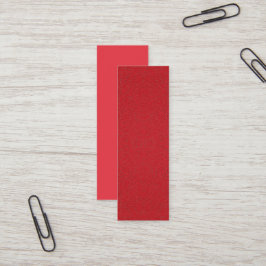 Tomato Red Half Texture Business Card - Anpassen Mini Visitenkarte