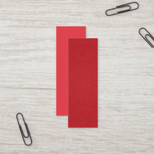 Tomato Red Half Texture Business Card - Anpassen Mini Visitenkarte