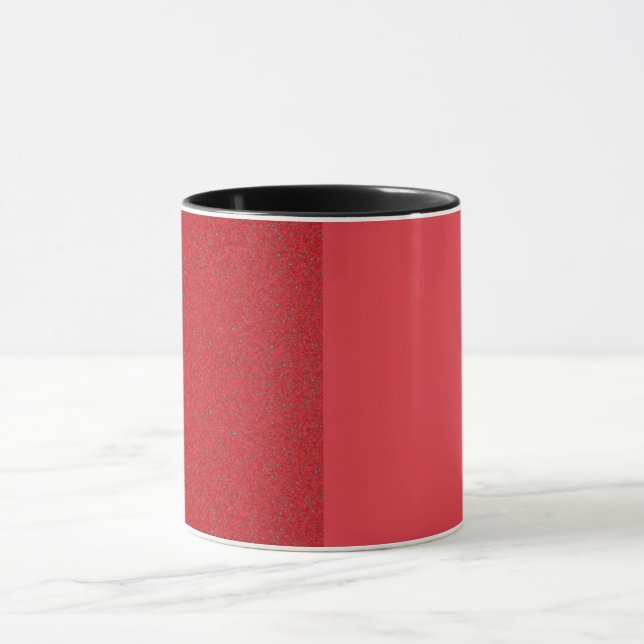 Tomato Red Half Texture Tasse - Anpassbar (Zentrum)