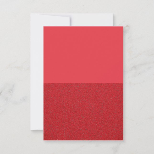 Tomato Red Invite - Materie & Textured Custom Desi Einladung (Vorderseite)